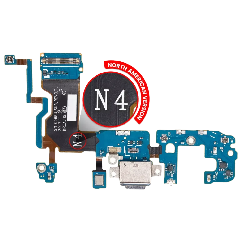Charging Port With Flex Cable For Samsung Galaxy S9 Plus (G965U) (US Version) (Service Pack)
