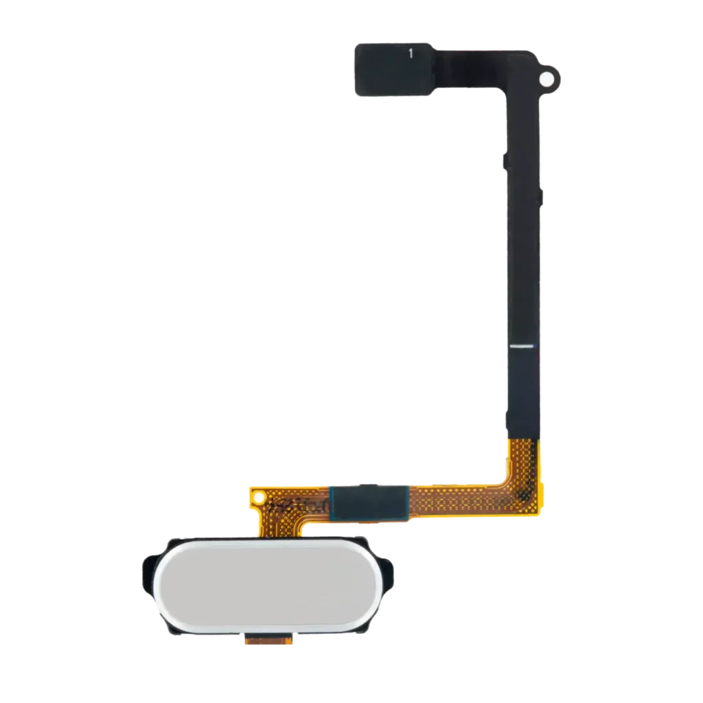 Home Button With Flex For Samsung Galaxy S6 (White)