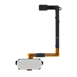 Home Button With Flex For Samsung Galaxy S6 (White)
