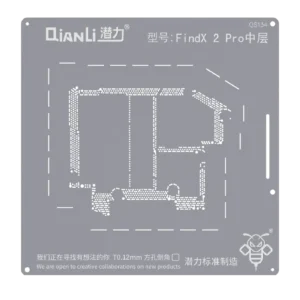 Bumblebee Stencil (QS134) For OPPO Find X2 Pro Middle Layered (Qianli)
