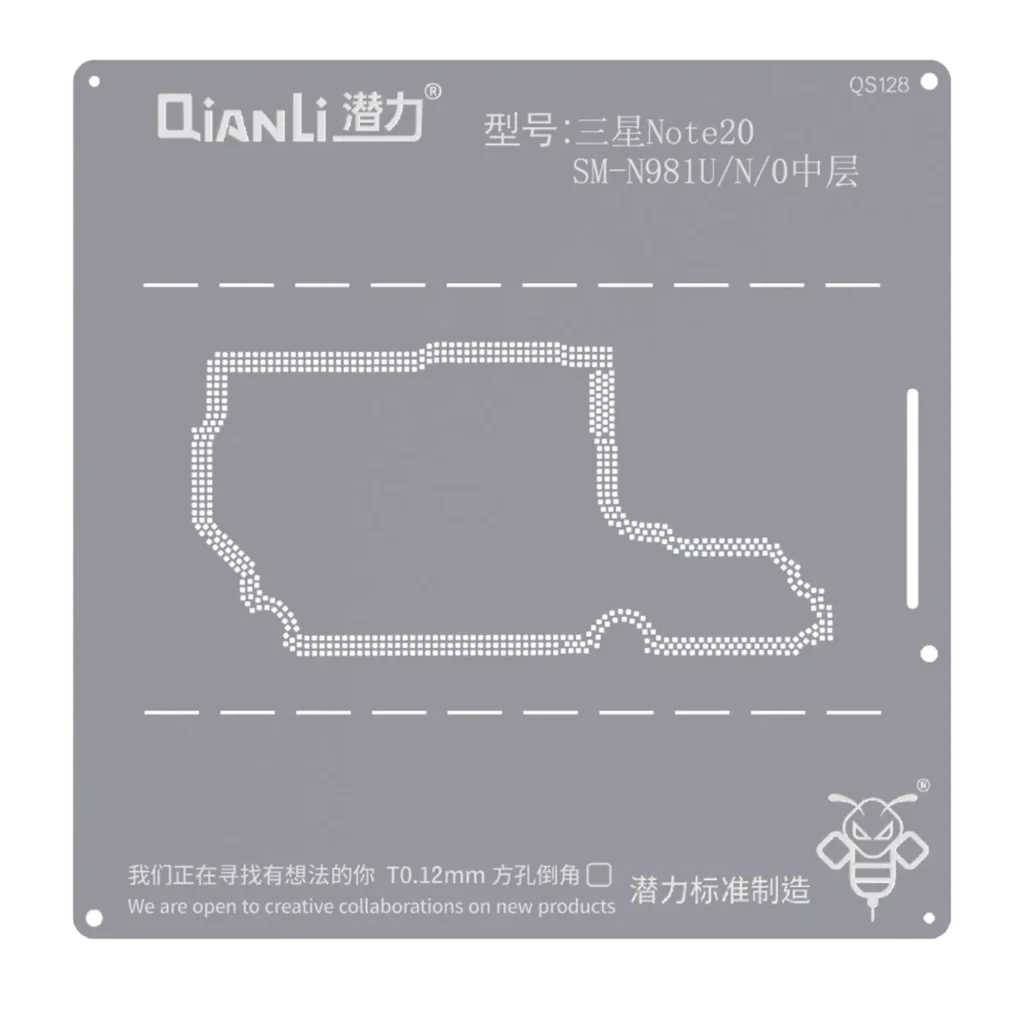 Bumblebee Stencil (QS128) For Samsung Note 20 SM-N981UN Middle Layer (Qianli)