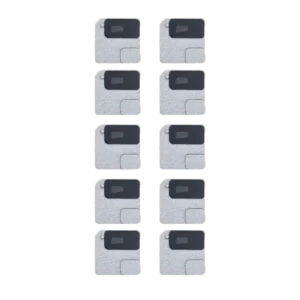 Flash Light / Power Flex Bracket With Microphone Mesh For iPhone 12 Mini (Black) (10 Pack)