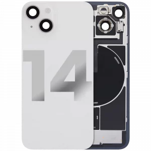 Back Glass w/ MagSafe Magnet & NFC & Flashlight Flex For iPhone 14 (Used OEM Pull: Grade B) (Starlight)
