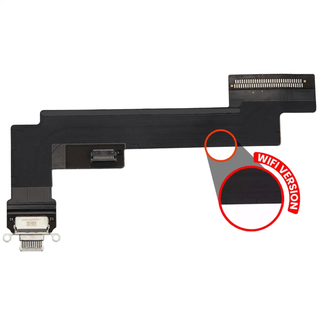 Charging Port Flex Cable For iPad Air 5 (WiFi Only) (Used OEM Pull: Grade A) (Pink)