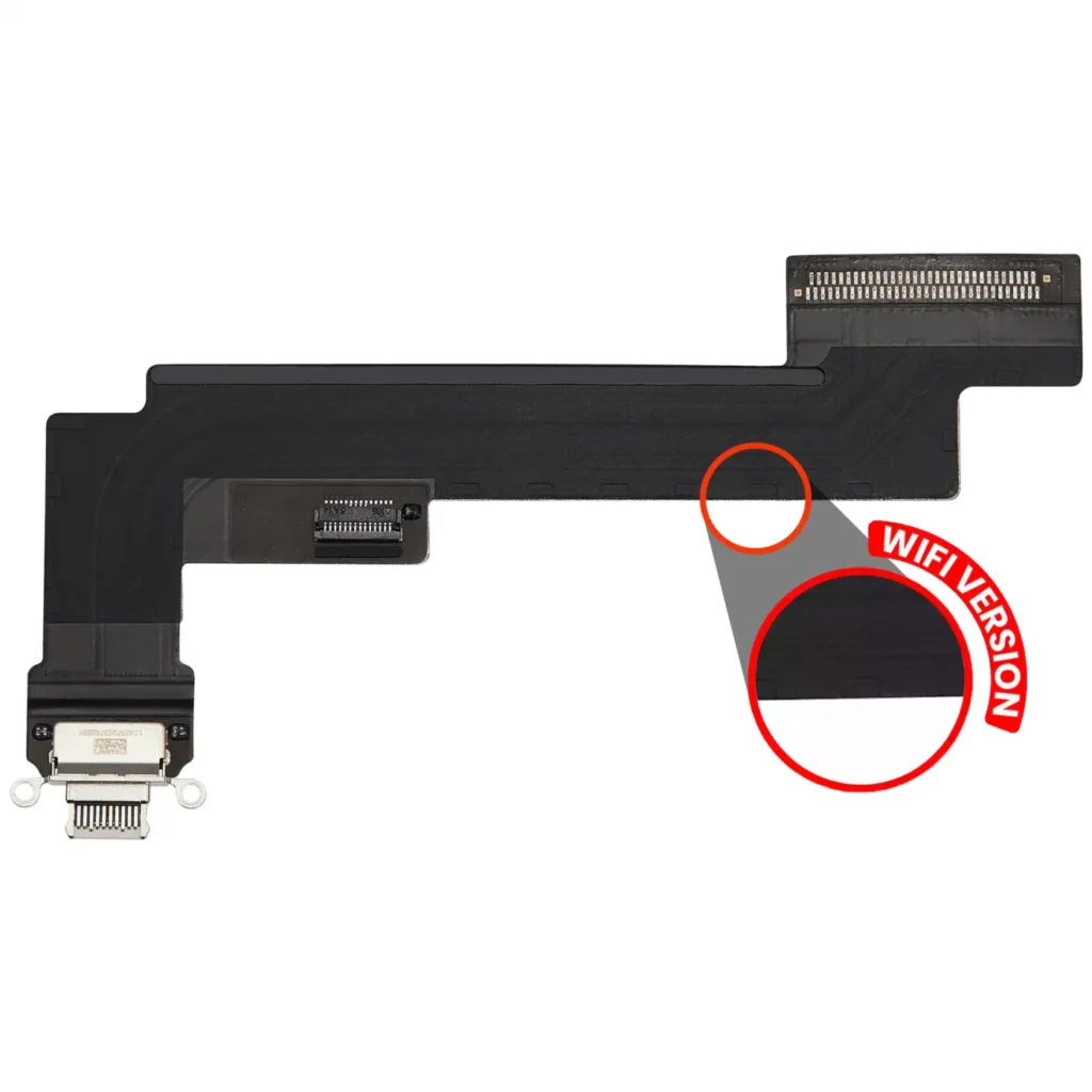 Charging Port Flex Cable For iPad Air 5 (WiFi Only) (Used OEM Pull: Grade A) (Starlight)