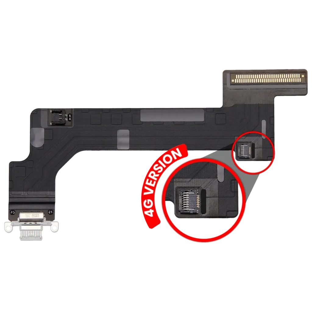 Charging Port Flex Cable For iPad 10 (2022) (Cellular) (Premium) (Silver)
