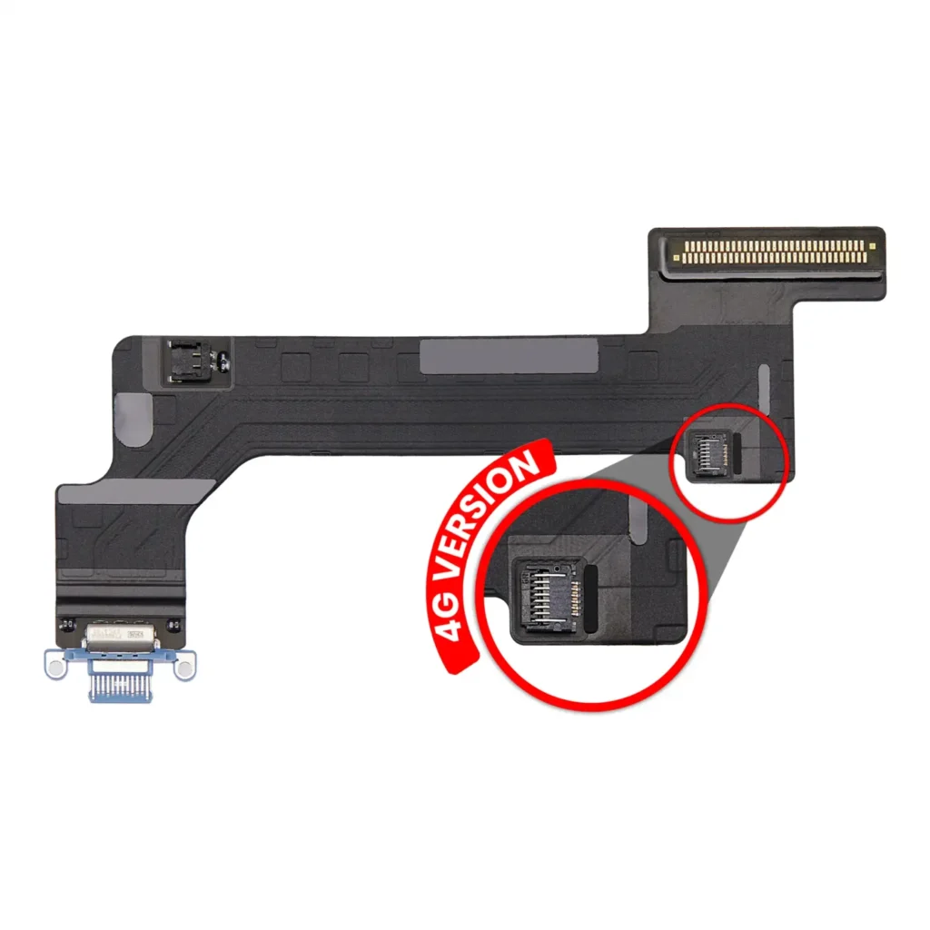 Charging Port Flex Cable For iPad 10 (2022) (Cellular) (Premium) (Blue)