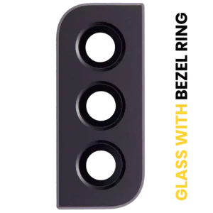 Back Camera Lens With Bezel Ring For Samsung Galaxy S22 / S22 Plus (Phantom Black)