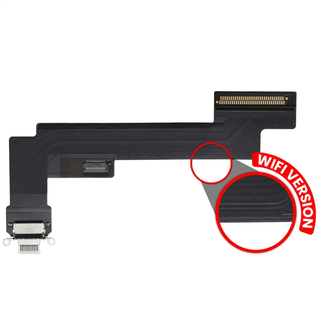 Charging Port Flex Cable For iPad Air 5 (WiFi Only) (Premium) (Pink)