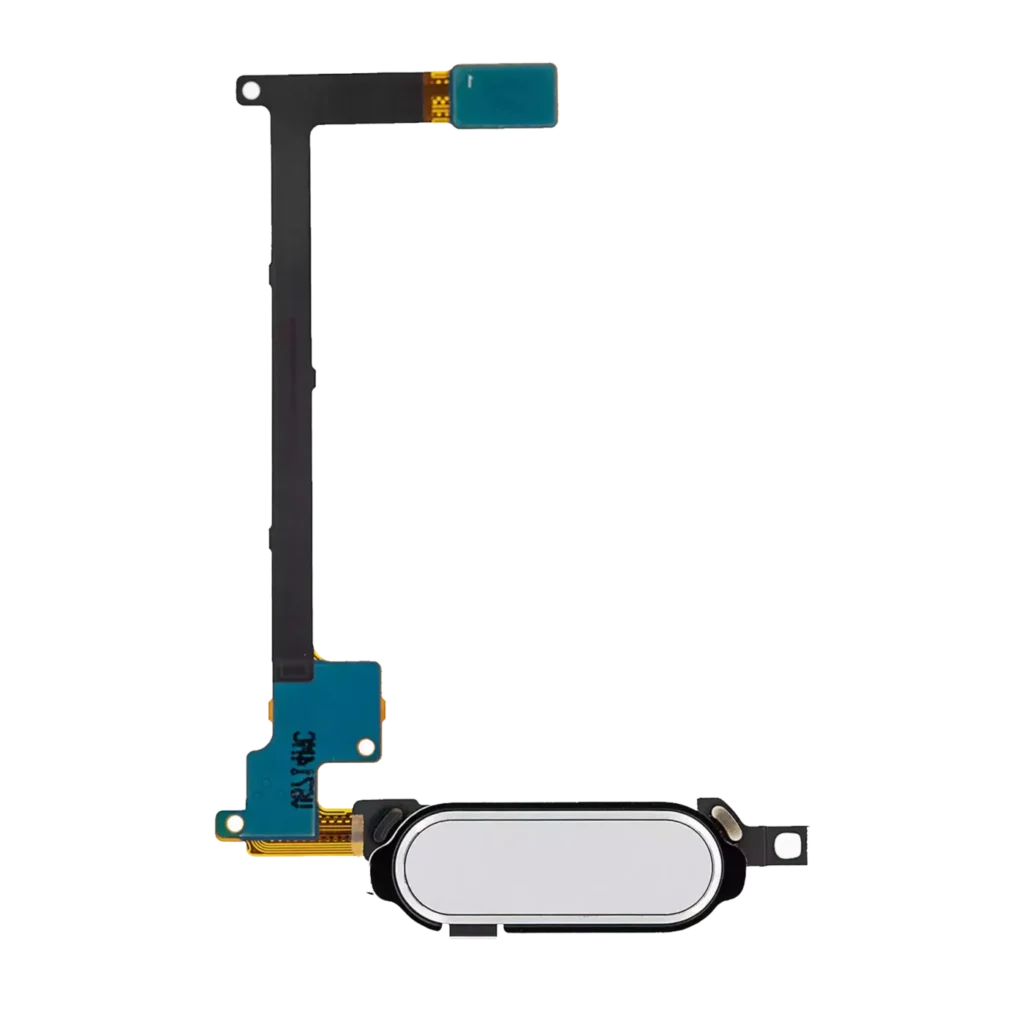 Home Button With Flex For Samsung Galaxy Note 4 (White)