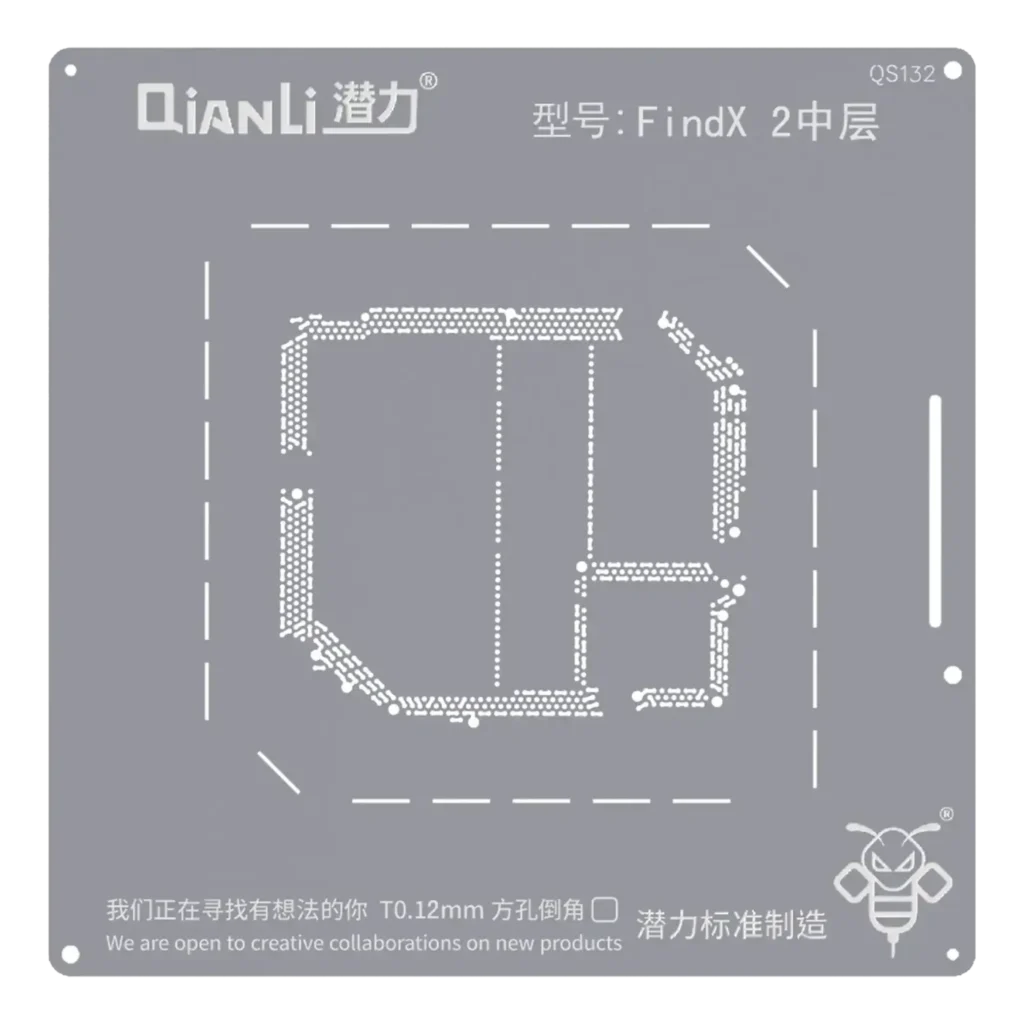 Bumblebee Stencil (QS132) For OPPO Find X2 Middle Layered (Qianli)