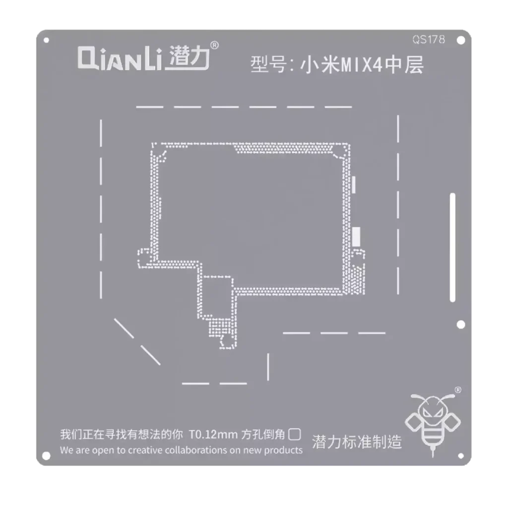 Bumblebee Stencil (QS178) For Xiaomi MIX4 Middle Frame (Qianli)