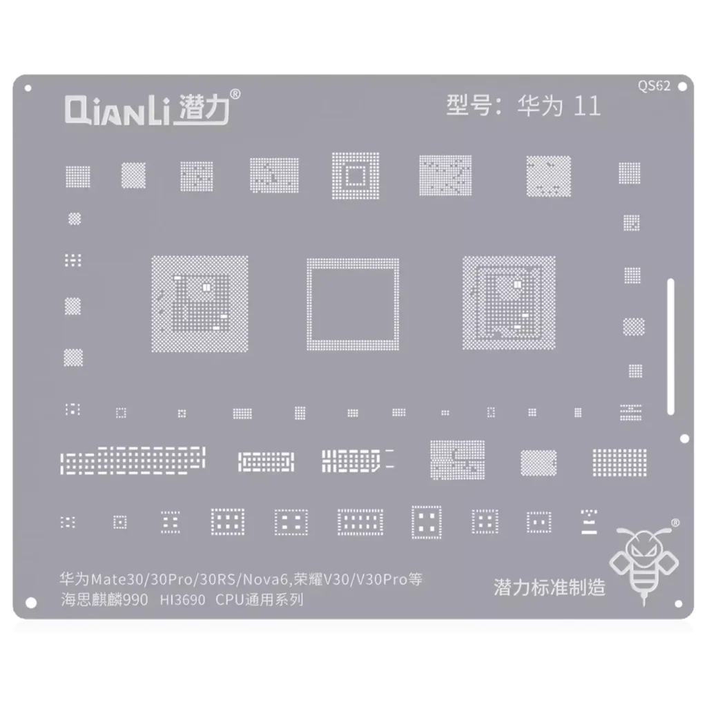 Bumblebee Stencil (QS62) For Huawei Mate 30 / 30 Pro / 30RS / Nova 6 / Honor V30 / V30 Pro (Kirin990) (HI3690) CPU Universal Series (Qianli)
