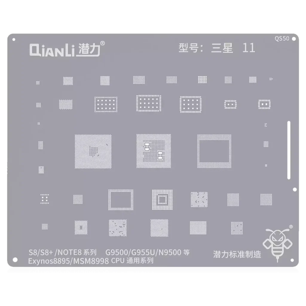Bumblebee Stencil (QS50) For Samsung S8 / S8+ / Note 8 (Exynos 8895) (MSM8998) CPU Universal Series (Qianli)