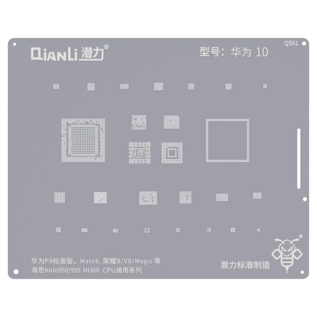 Bumblebee Stencil (QS61) For Huawei P9 / Mate 8 / Honor 8 / V8 (Kirin 950/955) (HI360) CPU Universal Series (Qianli)