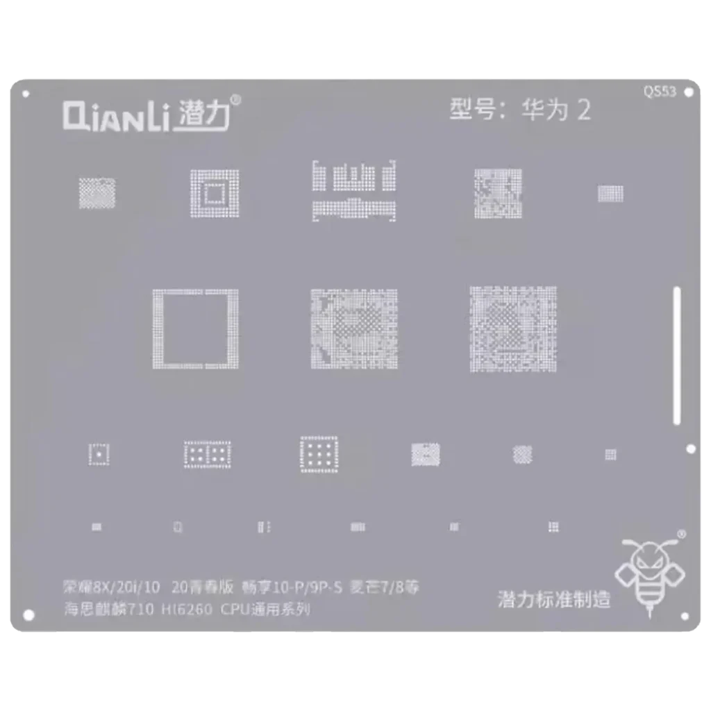 Bumblebee Stencil (QS53) For Huawei Honor 8X / 20i / 10 / 20Lite / Y10P / 9PS / Nova 7 / 8 (Kirin710) (HI6260) CPU Universal Series (Qianli)