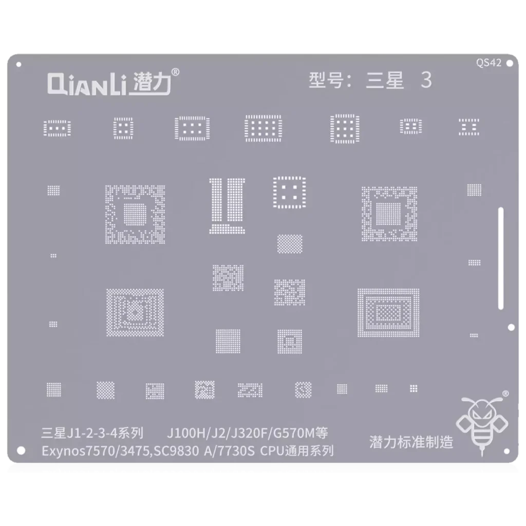 Bumblebee Stencil (QS42) For Samsung Galaxy J1 / J2 / J3 / J4 (Exynos7570 / 3475 / SC9830A / 7730S) CPU Universal Series (Qianli)