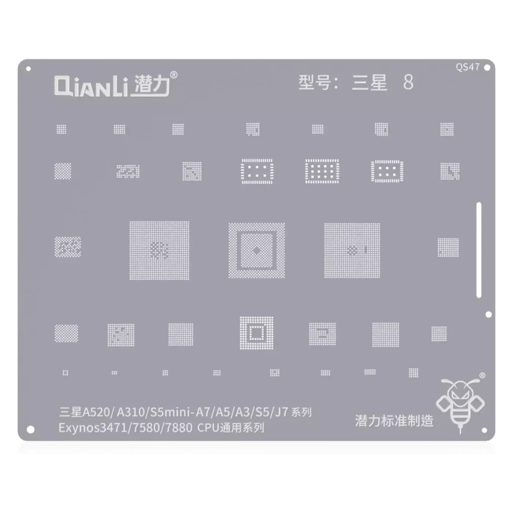 Bumblebee Stencil (QS47) For Samsung A520 / A310 / S5mini / A7 / A5 / A3 / S5 / J7 (Exynos 3471 / 7580 / 7880) CPU Universal Series (Qianli)