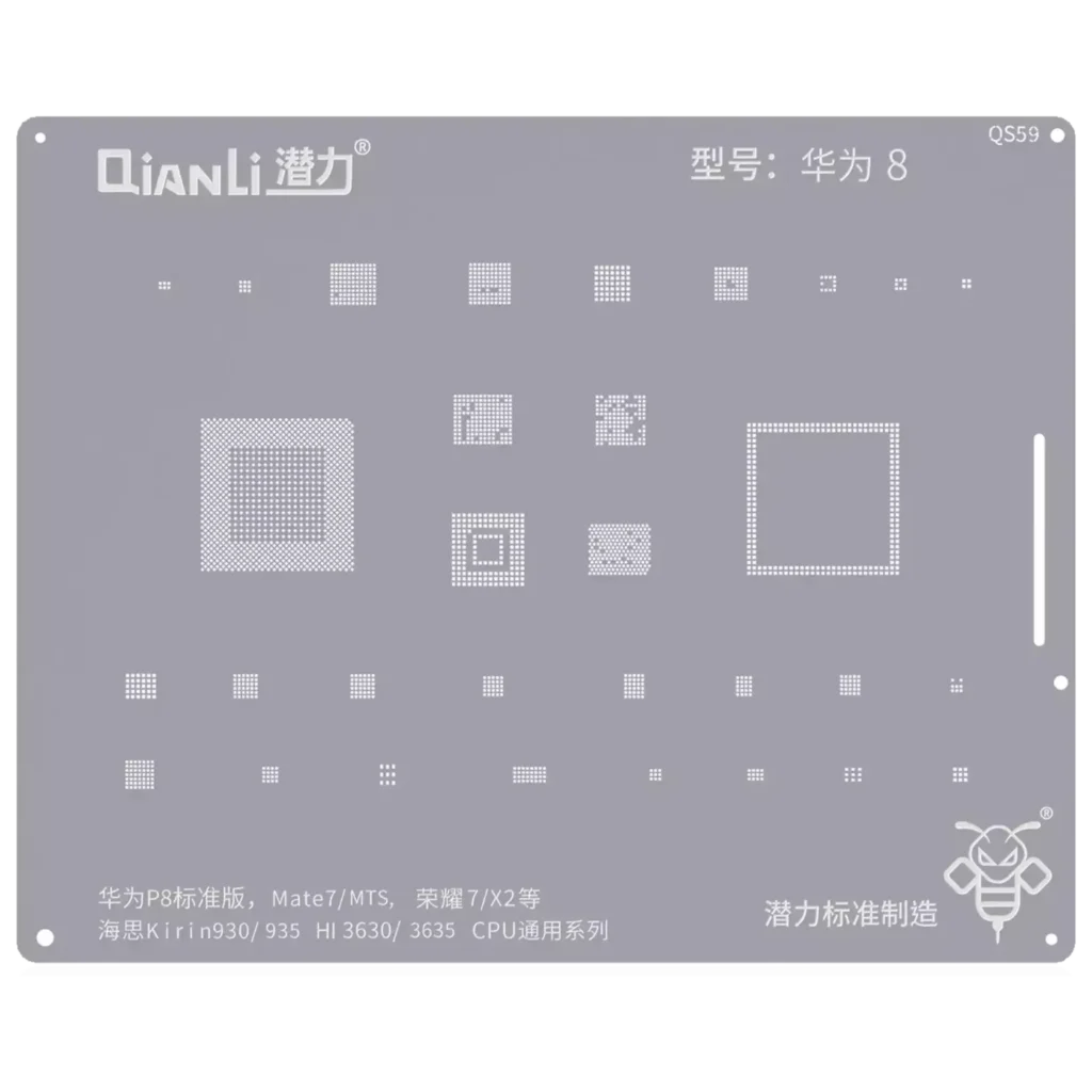 Bumblebee Stencil (QS59) For Huawei P8 / Mate 7 / MTS / Honor 7 / X2 (Kirin 930/935) (HI3630/3635) CPU Universal Series (Qianli)