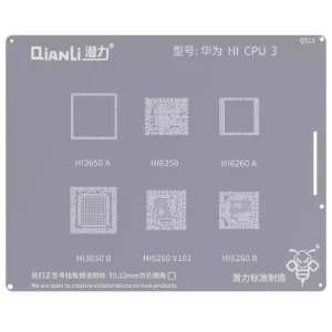 Bumblebee Stencil (QS21) Huawei HI CPU3 (Qianli) HI3650A / HI3650B / H16250 / H16260.V101 / HI6260A / HI6260B