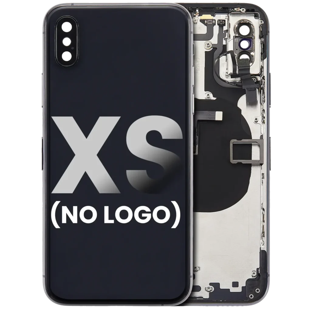 Back Housing W/ Small Components Pre-Installed For iPhone XS (No Logo) (Aftermarket Plus) (Space Gray)