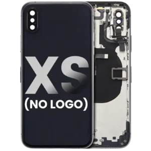 Back Housing W/ Small Components Pre-Installed For iPhone XS (No Logo) (Aftermarket Plus) (Space Gray)