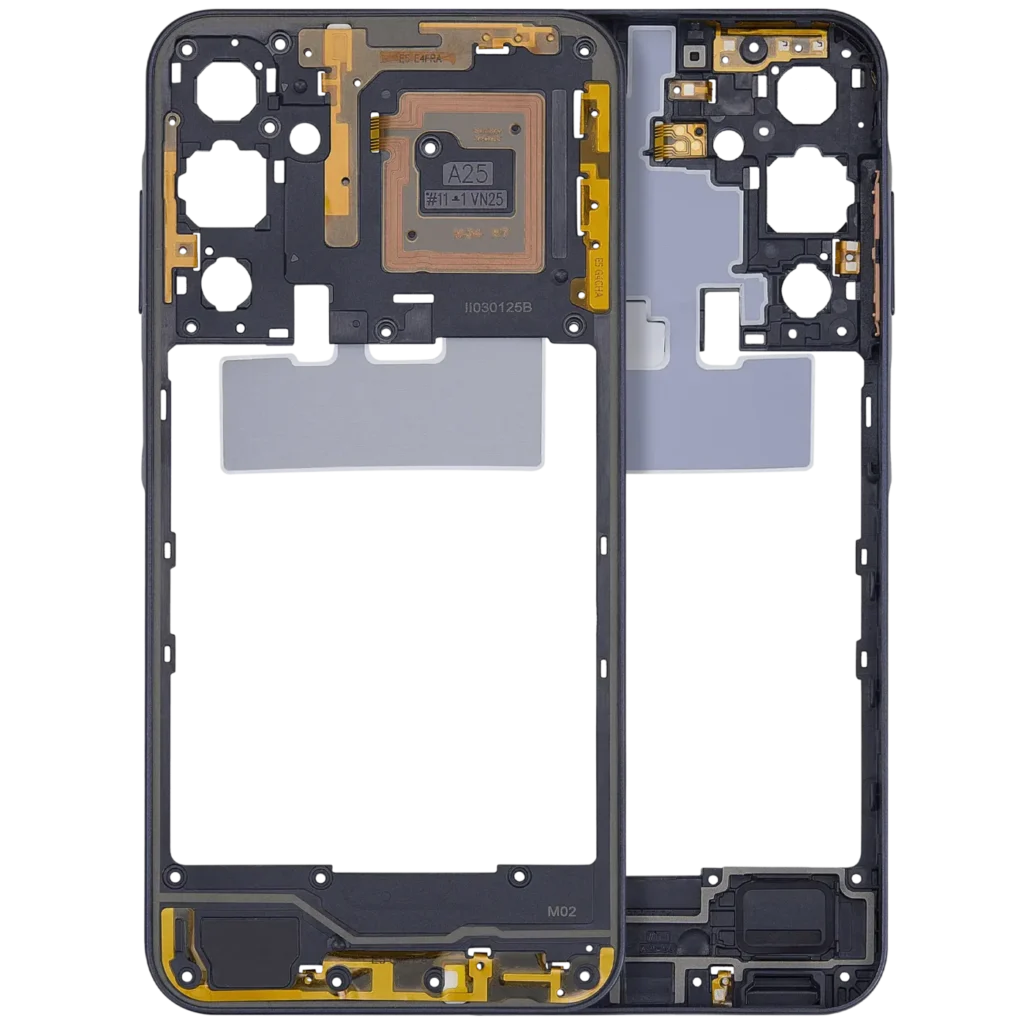 Mid-Frame Housing For Samsung Galaxy A25 5G (A256 / 2023) (Brave Black)
