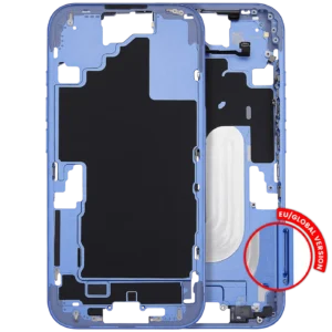 Mid-Frame Housing With Power And Volume Button For iPhone 16 (EU / Global Version) (Aftermarket Plus) (Ultramarine)