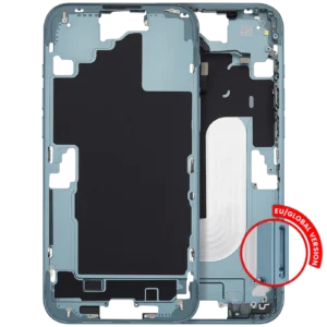 Mid-Frame Housing With Power And Volume Button For iPhone 16 Plus (EU / Global Version) (Aftermarket Plus) (Teal)