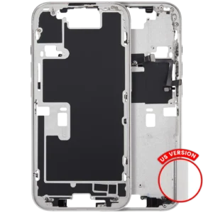 Mid-Frame Housing With Power And Volume Button For iPhone 16 Pro (US Version) (Aftermarket Plus) (White Titanium)