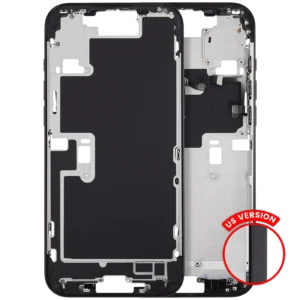 Mid-Frame Housing With Power And Volume Button For iPhone 16 Pro Max (US Version) (Aftermarket Plus) (Black Titanium)