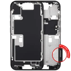 Mid-Frame Housing With Power And Volume Button For iPhone 16 Pro (EU / Global Version) (Aftermarket Plus) (Black Titanium)