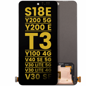OLED Assembly Without Frame For Vivo S18e / Y200 5 G / Y200 E/ T3/ Y100 4G/ V40 SE 5G / V30 lite 5G / V30 lite 4G / V30 SE (Refurbished) (All Colors)