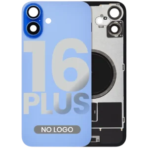 Back Glass w/ MagSafe Magnet For iPhone 16 Plus (No Logo) (Aftermarket) (Ultramarine)