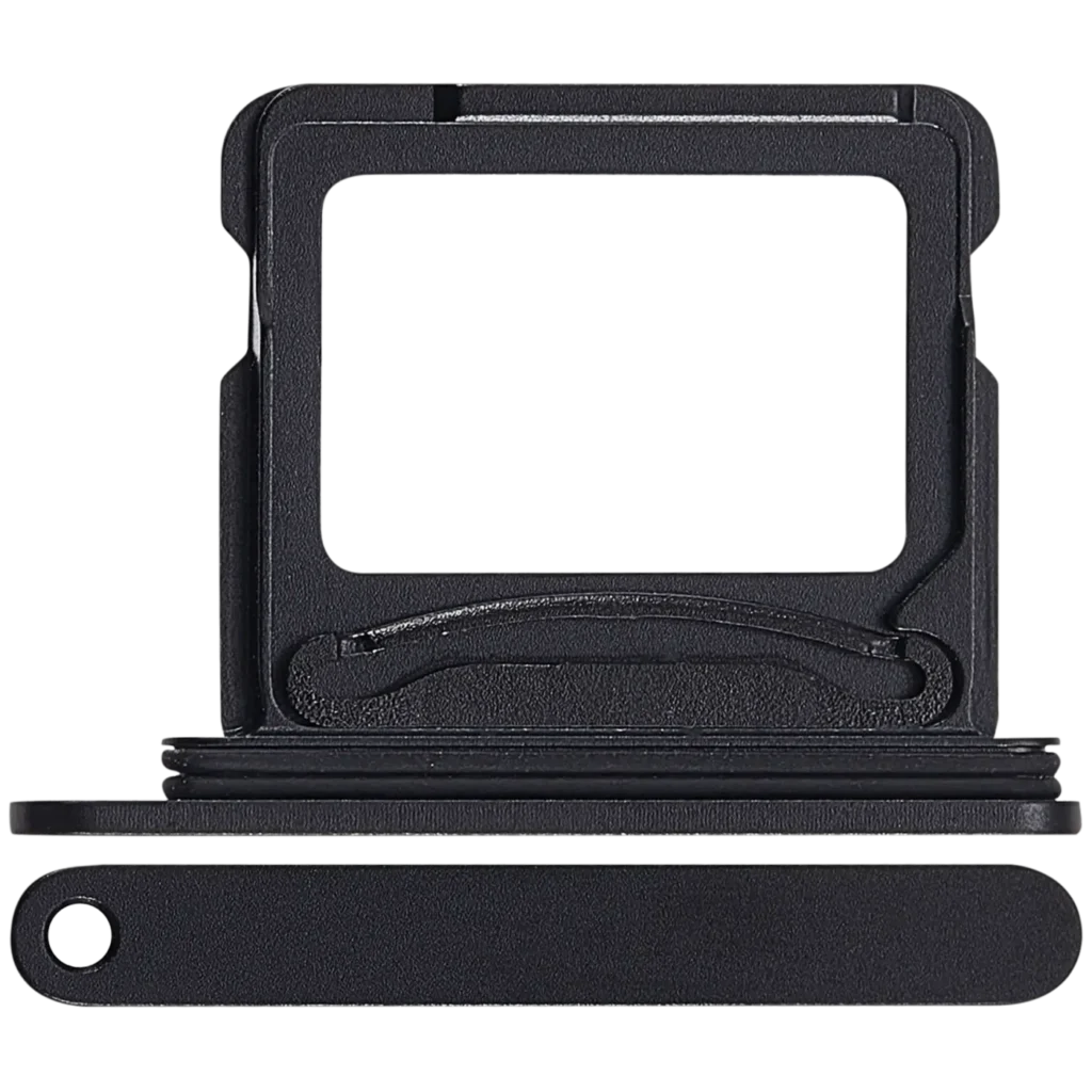 Dual Sim Card Tray Compatible For iPhone 17 (Black)