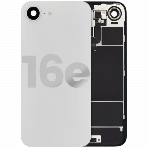Back Glass w/ MagSafe Magnet & NFC & Flashlight Flex For iPhone 16e (Used OEM Pull: Grade C) (White)