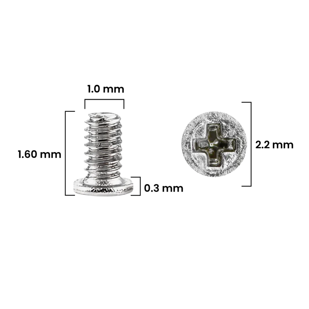 Screw Set (M1.0 x 1.60 x 2.2D x 0.3T) for iPhone 12 Pro / 12 Pro Max (Service Pack) (30 Pack)