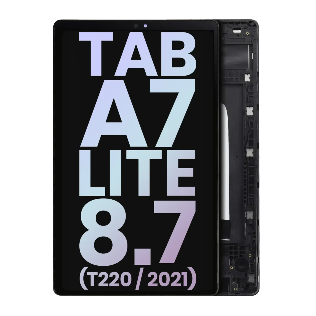 LCD Assembly With Frame For Samsung Galaxy Tab A7 Lite 8.7" (2021) (T220) (WiFi Version) (Service Pack) (Black)