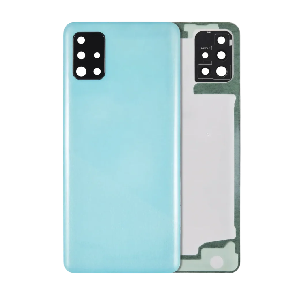 Back Cover Glass With Camera Lens For Samsung Galaxy A51 4G (A515 / 2019) (Service Pack) (Prism Crush Blue)