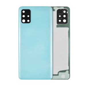 Back Cover Glass With Camera Lens For Samsung Galaxy A51 4G (A515 / 2019) (Service Pack) (Prism Crush Blue)