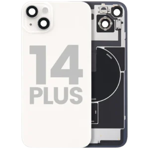 Back Glass w/ MagSafe Magnet & NFC & Flashlight Flex For iPhone 14 Plus (Used OEM Pull: Grade C) (Starlight)