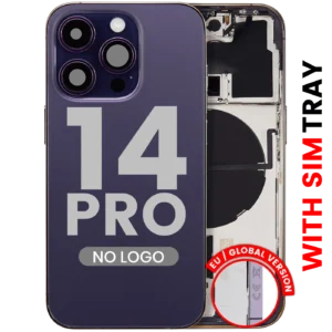 Back Housing W/ Small Parts For iPhone 14 Pro (EU / Global Version) (Aftermarket Plus) (Deep Purple)