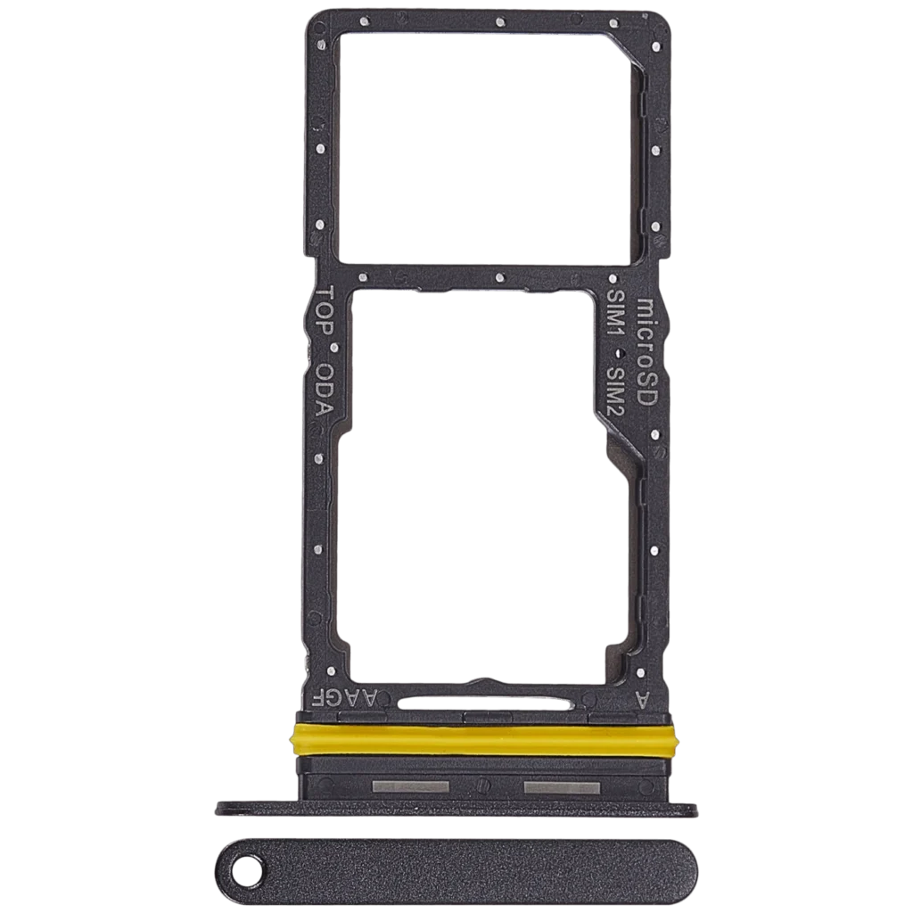 Dual Sim Card Tray For Samsung Galaxy A17 4G (A175 / 2025) (Premium) (Black)