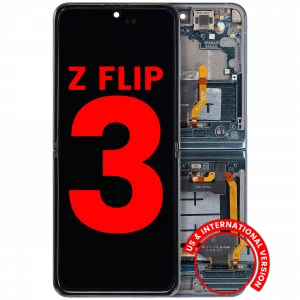 Inner OLED Assembly With Frame For Samsung Galaxy Z Flip 3 5G (F711) (US & International) (Aftermarket Plus) (Green)