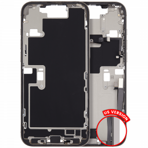 Mid-Frame Housing W/ Charging Port Flex & Small Parts For iPhone 16 Pro Max (US Version) (Used OEM Pull: Grade C) (Natural Titanium)