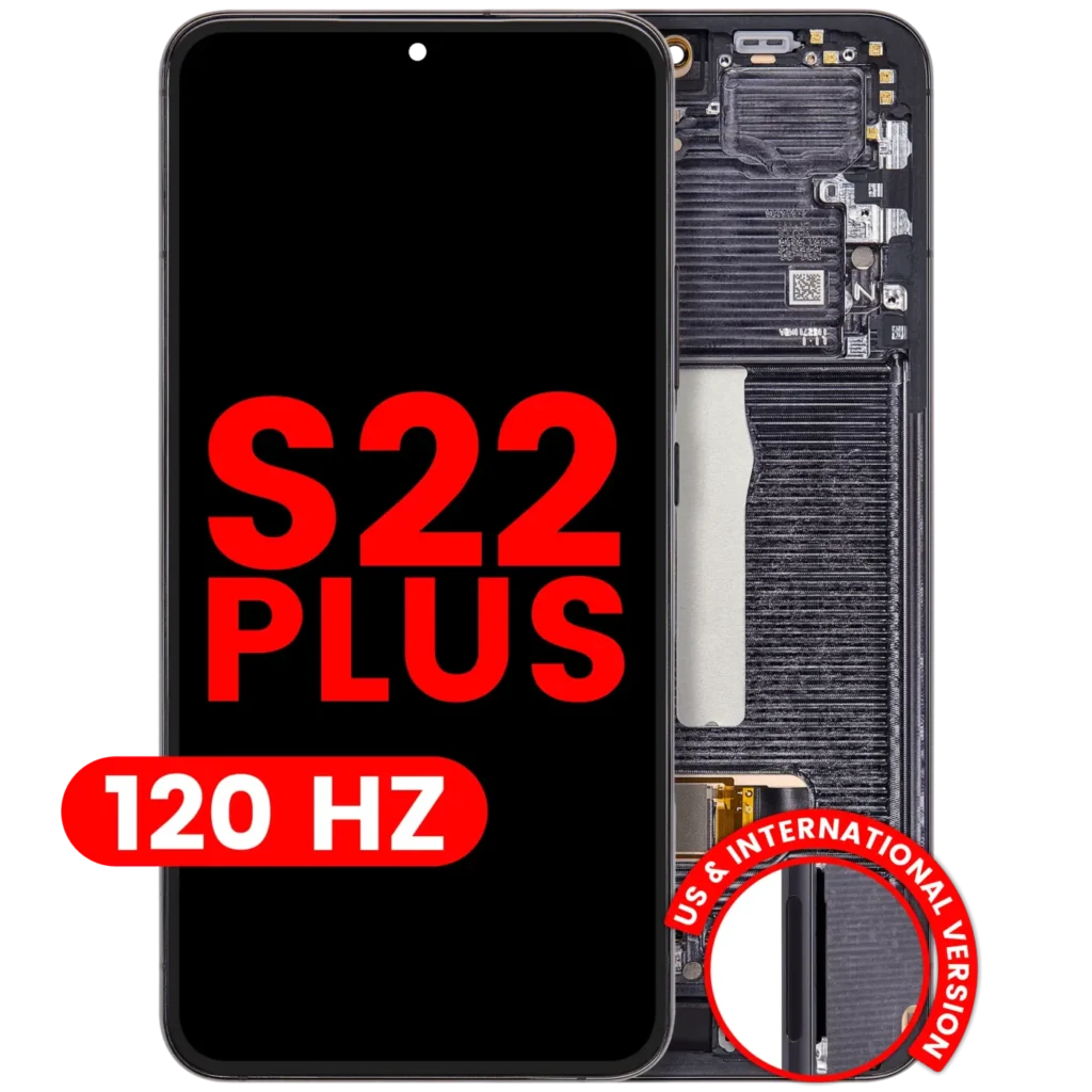 OLED Assembly With Frame For Samsung Galaxy S22 Plus 5G (US & International Version) (Aftermarket Plus) (120Hz) (Phantom Black)