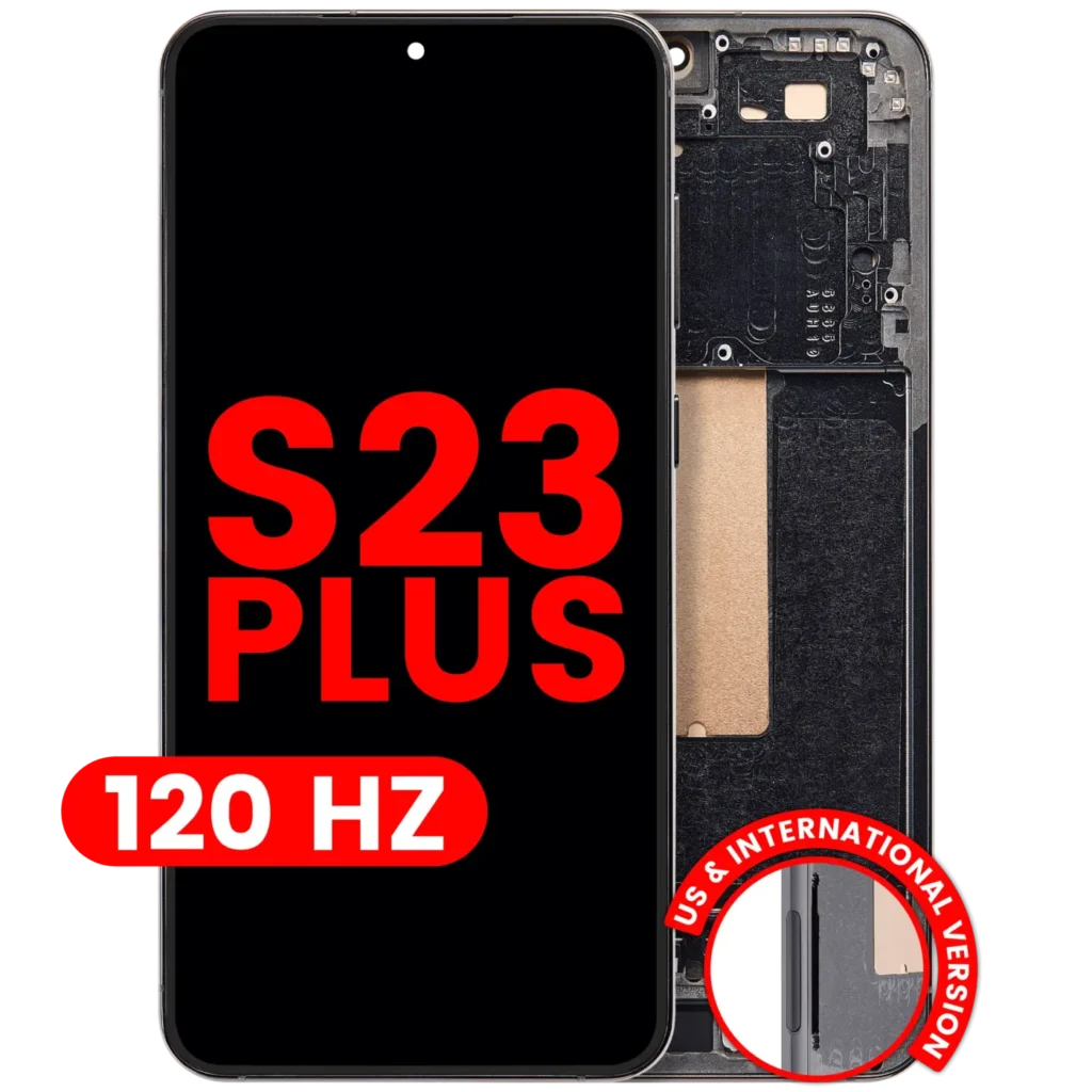 OLED Assembly With Frame For Samsung Galaxy S23 Plus (US & International) (Aftermarket Plus) (120Hz) (Green)