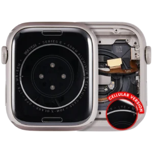 Housing Assembly Compatible For Watch Series 8 (45MM) (Used OEM Pull: Grade A) (Cellular Version) (Aluminum / Starlight)
