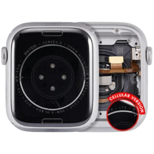 Housing Assembly Compatible For Watch Series 8 (45MM) (Used OEM Pull: Grade A) (Cellular Version) (Aluminum / Silver)