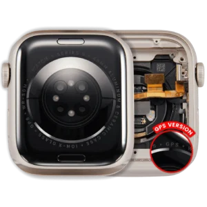 Housing Assembly Compatible For Watch Series 8 (45MM) (Used OEM Pull: Grade A) (GPS Version) (Aluminum / Starlight)